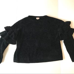 Mossimo Sweater Black Chenille